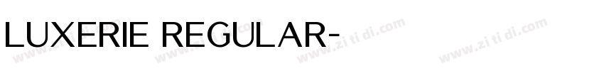 Luxerie Regular字体转换